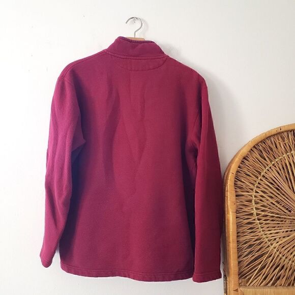 Chaps Quarter Zip Red S - Picture 4 of 4